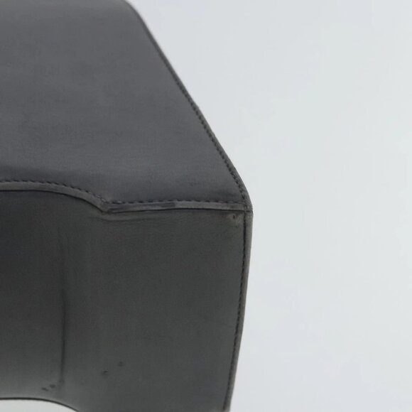 Salvatore Ferragamo Hand Bag Leather Gray Gold Auth bs18987 - Picture 3 of 16